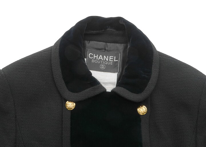 楽天市場】【返品可】CHANEL シャネル ココボタン ツイード ベルベット  