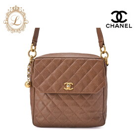 CHANEL シャネル チェーンショルダーバッグ マトラッセ キャビアスキン ブラウン ココマーク ボールチャーム ターンロック（ゴールド金具） レディース【中古】【送料無料】【SS】
