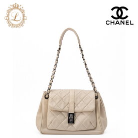 CHANEL シャネル マトラッセ 2.55ロック チェーンショルダー ソフトキャビア アイボリー（シルバー金具） レディース バッグ ショルダーバッグ レディース 【中古】【送料無料】