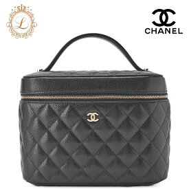 CHANEL シャネル マトラッセ バニティ ハンドバッグ キャビアスキン 黒（ゴールド金具） レディース バッグ ショルダーバッグ レディース 【中古】【送料無料】