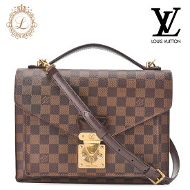LOUIS VUITTON ルイ ヴィトン モノグラム モンソー28 ハンドバッグ ブラウン M51185 ゴールド金具 【中古】【送料無料】