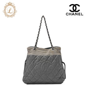 CHANEL シャネル ショルダーバッグ デニム ココマーク グレー（シルバー金具） レディース【中古】【送料無料】