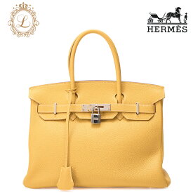 HERMES エルメス 　バーキン30 　ハンドバッグ 　トゴ　ジョーヌ　Janne (シルバー金具） ハンドバッグ レディースハンドバッグ レディースバック【中古】【送料無料】