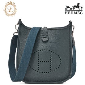 HERMES エルメス エブリンTPM 　ショルダーバッグ 　トリヨンクレマンス 　ブルーオラージュ　Blue　orage（シルバー金具） レディース【中古】【送料無料】