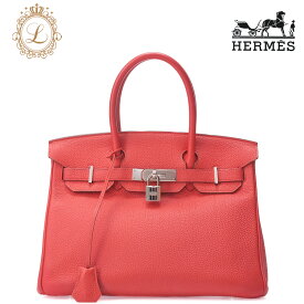 HERMES エルメス バーキン30 　ハンドバッグ　 トゴ　 ローズジャイプール　RoseJaipur（シルバー金具）レディースバッグ　ブランド【中古】【送料無料】
