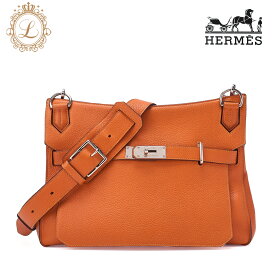 HERMES エルメス 　ジプシエール34 　ショルダーバッグ トリヨンクレマンス 　オレンジ×ジョーヌ（シルバー金具）ショルダーバッグ 　レディースバック トートバッグ 【中古】【送料無料】