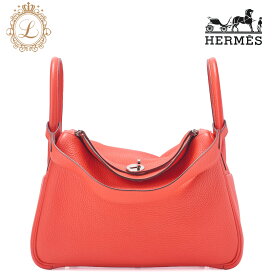 HERMES エルメス　 リンディ30 　2way　 ショルダーバッグ　トリヨンクレマンス　オレンジポッピ　orange poppy　シルバー金具　 レディースバック【中古】【送料無料】