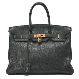 HERMES エルメス バーキン35 ハンドバッグ フィヨルド　黒 　Black（ゴールド金具）レディースバッグ　ブランド【中古】【送料無料】