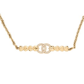 CHANEL シャネル 　ココマーク　ハート　 ラインストーン　B23P　 ネックレス GP（ゴールドメッキ） ゴールド 　アクセサリー　 ハイブランド【中古】【送料無料】