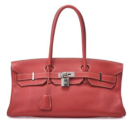 HERMES エルメス 　ショルダーバーキン　 ハンドバッグ 　トリヨンクレマンス　 ルージュピヴォワンヌ　rougepivoine（シルバー金具）レディースバッグ　ブランド【中古】【送料無料】