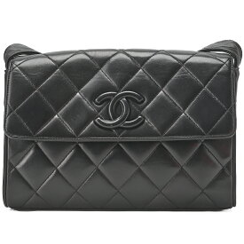 CHANEL シャネル マトラッセ チェーンショルダーバッグ ラムスキン 黒　ココマーク　オーブラック（ゴールド金具） レディース バッグ レディース【中古】【送料無料】
