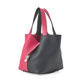 HERMES エルメス　 ピコタンロックMM 　ハンドバッグ　 トリヨンクレマンス　ブルーニュイxフランボワーズ （シルバー金具）レディース　 ハイブランド【中古】【送料無料】