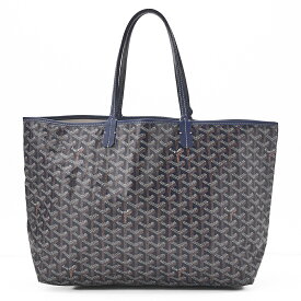 GOYARD【ゴヤール】サン・ルイPM トートバッグ コーティング キャンバス ネイビー（シルバー金具） レディース 【中古】【送料無料】【SS】