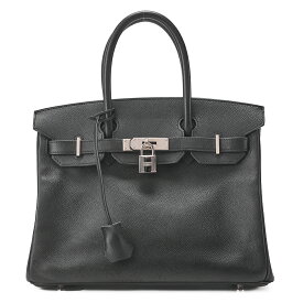 HERMES エルメス バーキン30 ハンドバッグ エプソン 黒（シルバー金具）レディースバッグ　ブランド【中古】【送料無料】