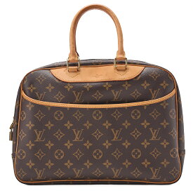 LOUIS VUITTON ルイヴィトン モノグラム　ドーヴィル　ハンドバッグ M47270 ブラウン（ゴールド金具）【中古】【送料無料】