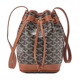 GOYARD【ゴヤール】　プティフロ　巾着ショルダー　コーティングキャンバス　 ベージュ（シルバー金具） レディース 【中古】【送料無料】