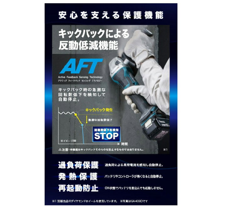 楽天市場】【正規店】マキタ 充電式ディスクグラインダ GA404DRGXN 