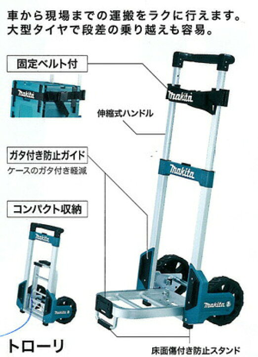 楽天市場】【正規店】 マキタ マックパックシリーズ トローリ 台車 A 