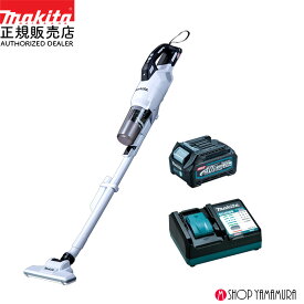 (スーパーSALE特価品あり)【軽くてスリムセット】 【正規店】 マキタ 充電式クリーナー CL003GZW 白 薄型40Vバッテリ A-75823 充電器 DC40WB サイクロン一体式 バッテリ・充電器付属