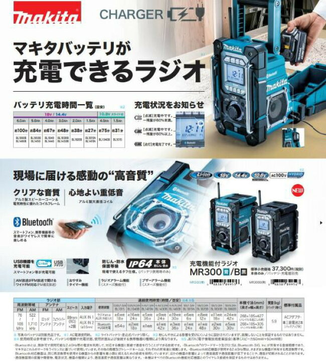 楽天市場】(500円OFFクーポンあり)【正規店】 マキタ 充電機能付ラジオ 
