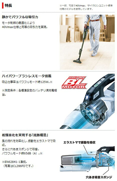 楽天市場】【正規店】充電式クリーナー カプセル式 CL284FDZW 白 18V 