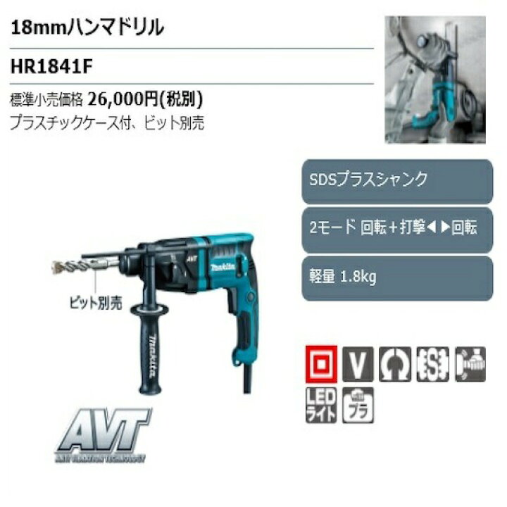 楽天市場】(500円OFFクーポンあり)【正規店】 マキタ ハンマドリル 