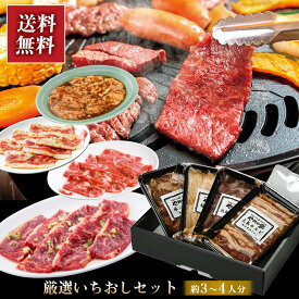 【ギフト専用 黒箱入り】厳選いちおしセット 元祖本だれ付 カルビ ハラミ 牛たん タン ホルモン