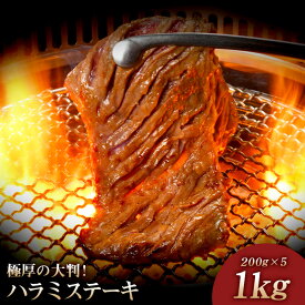 プレミアム極厚ハラミステーキ 1kg 熟成醤油だれ 焼肉 牛肉 ハラミ ステーキ 在宅応援 やまなか家 年末グルメ 年越グルメ