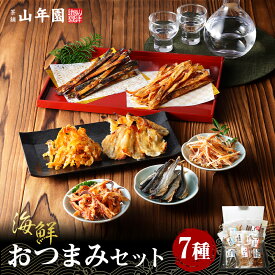 【海鮮おつまみ 珍味 7種類セット】殿様するめ ほたて焼貝ひも イカゲソほぐし焼 ふんわり焼きす 食べる焼飛魚 炙りいわし つまみあご 送料無料 誕生日プレゼント 出産内祝い お返し 母の日 父の日 2026 男性 女性 食べ物 香典 父 母 ありがとう 通販 お酒 魚 肴