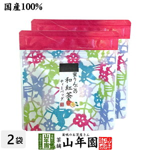【国産100%】蜜りんごの和紅茶 2g×5パック×2袋セット 送料無料 静岡県産紅茶 青森県産りんご 国産 リンゴ 日本茶 林檎 ティーバッグ 紅茶 ティーパック ダイエット ギフト プレゼント 内祝い