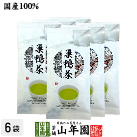 【高級日本茶】巣鴨のお茶屋さん山年園でしか買えない「巣鴨茶」 100g×6袋セット 茶葉 深蒸し茶 送料無料 お茶 緑茶 国産 掛川茶 茶葉 カテキン 贈り物 名品 ギフト プレゼント 母の日 父の日 プチギフト 2024 内祝い お返し