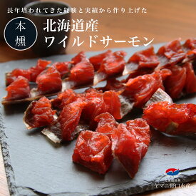 ワイルドサーモン 170g 本燻 鮭 しゃけ シャケ とば 鮭とば 鮭トバ 珍味 おつまみ 珍味 乾物 常温 酒の肴 取り寄せ サーモン お取り寄せグルメ おやつ 酒のつまみ ウイスキー ビール カットサーモン 高級 ポイント消化