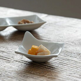 深山 kowake-コワケ- 手つき小皿 日本製 美濃焼 洋食器 角皿 スクエアプレート 角プレート 四角皿