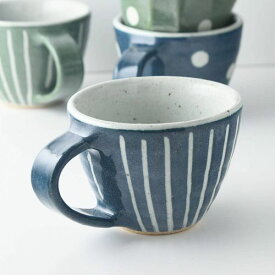 ★ラッピング無料★手しごと 12.5cm和風マグカップ あい 十草[H1585] 日本製 美濃焼 和食器 マグカップ ティーカップ コーヒーカップ