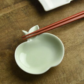 深山 apple りんご豆小皿 青/blue 日本製 美濃焼 洋食器 長皿 変形皿 ロングプレート