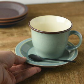 ボードー カップ&ソーサー スモーキーグリーン[H68] 日本製 美濃焼 洋食器 マグカップ ティーカップ コーヒーカップ