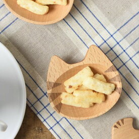 Mio cat 猫カトラリー まめざら フェイス トラ インドネシア製 洋食器 長皿 変形皿 ロングプレート