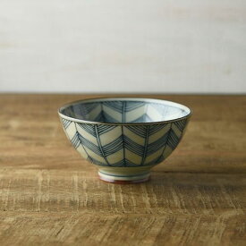 古染矢羽 11.5cm深丸茶碗 日本製 美濃焼 和食器 ごはん茶わん ご飯茶わん ご飯茶碗 ライスボウル