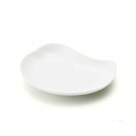 深山(miyama.) オシドリ oshidori 豆皿(雌) 白磁 日本製 美濃焼 和食器 長皿 変形皿 ロングプレート