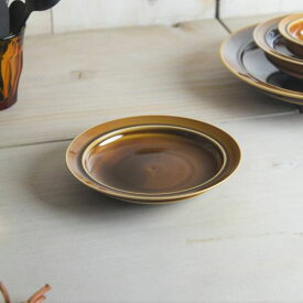 小田陶器 pratico(プラティコ) 16cmプレート キャラメル 日本製 美濃焼 洋食器 丸皿 丸プレート