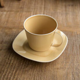 小田陶器 Prairie(プレーリー) カップ&ソーサーL マスタード 日本製 美濃焼 洋食器 カップ＆ソーサー カップ・ソーサー カップアンドソーサー