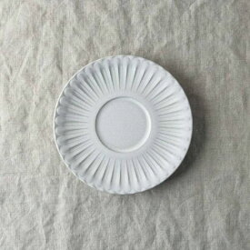 シュシュ・グレース ソーサー ラスティックホワイト 日本製 美濃焼 洋食器 丸皿 丸プレート