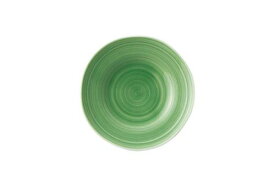 小田陶器 櫛目(kushime) 16cm取皿 緑釉 日本製 美濃焼 和食器 丸皿 丸プレート