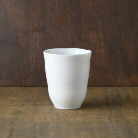小田陶器 櫛目(kushime) 8.5cmフリーカップ 白 日本製 美濃焼 和食器 湯のみ 湯呑み フリーカップ タンブラー