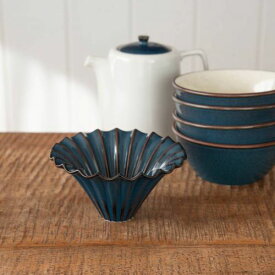 北欧ブルー フレア コーヒードリッパー[茶こしは付属していません] 日本製 美濃焼 洋食器