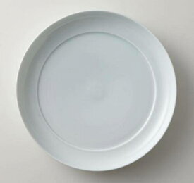 深山(miyama.) 瑞々 丸皿8寸 青白(24cm) 日本製 美濃焼 和食器 丸皿 丸プレート