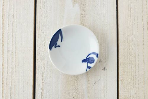 ちょこっと水族館 豆皿 ぺんぎん 日本製 美濃焼 和食器 丸皿 丸プレート | カフェ食器のプチスーベニア