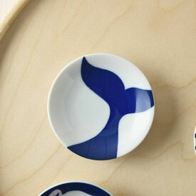 ちょこっと水族館 豆皿 くじら 日本製 美濃焼 和食器 丸皿 丸プレート