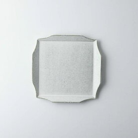 寿山窯 rim リム スクエア M(17cm) ホワイトアッシュ 日本製 美濃焼 洋食器 長皿 変形皿 ロングプレート