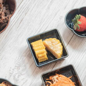 asumi(彩澄) 7.5cm角小皿 ネイビー 日本製 美濃焼 和食器 角皿 スクエアプレート 角プレート 四角皿 Re食器 SDGs リサイクル サステナブル